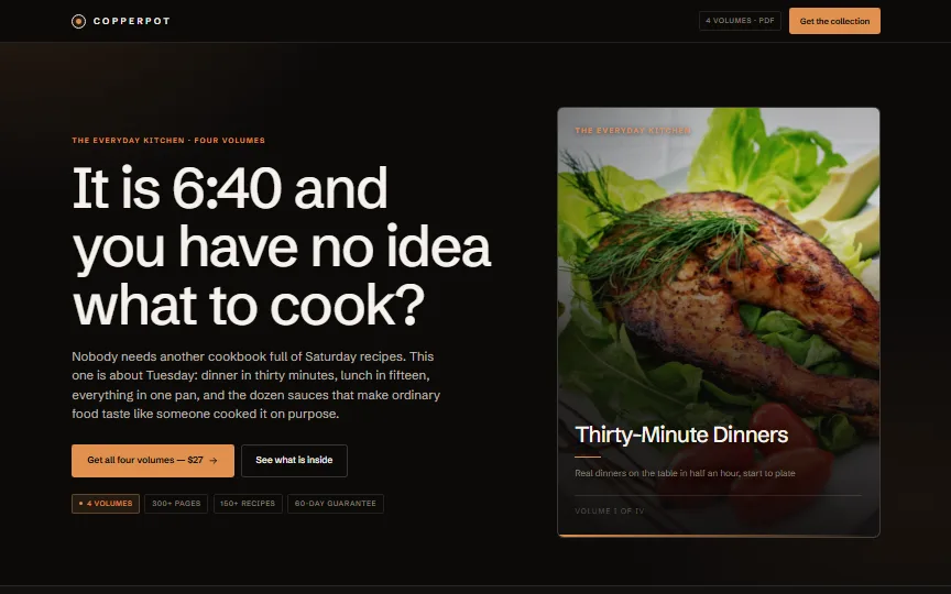 Copperpot website preview